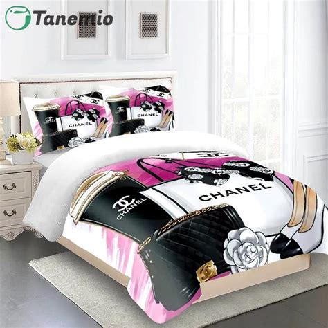 pink chanel comforter set|aliexpress chanel bedding set.